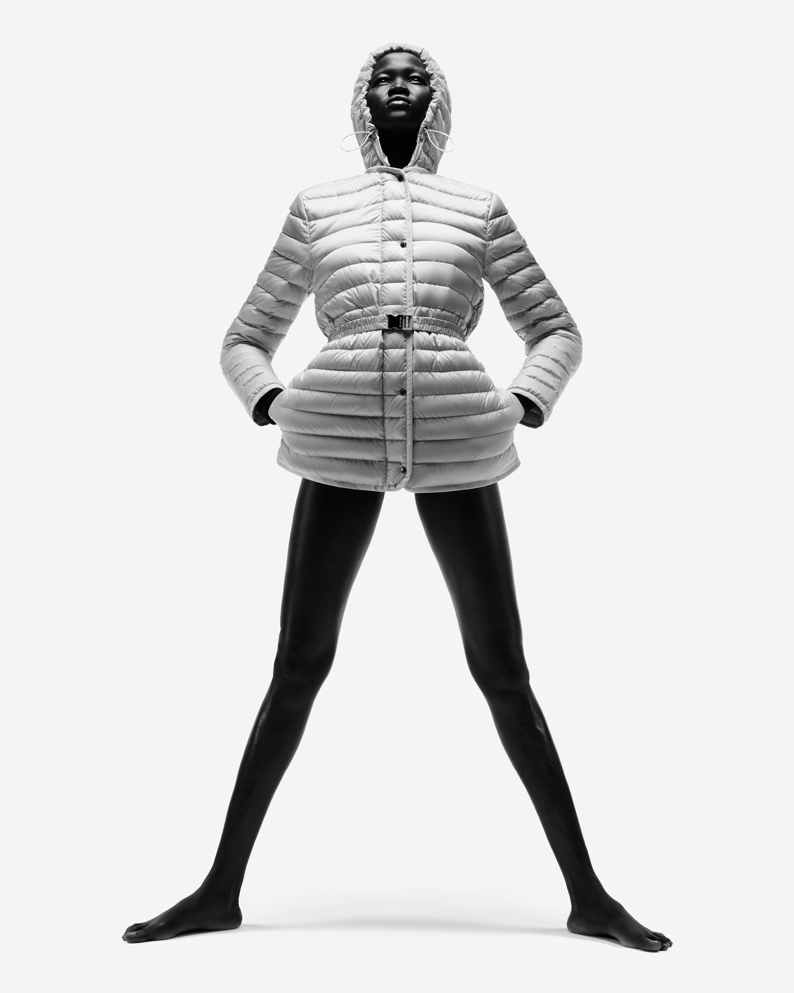 Moncler Summer 2023 collection highlighting garments’ shapes, textures and fashion styling by Imruh Asha