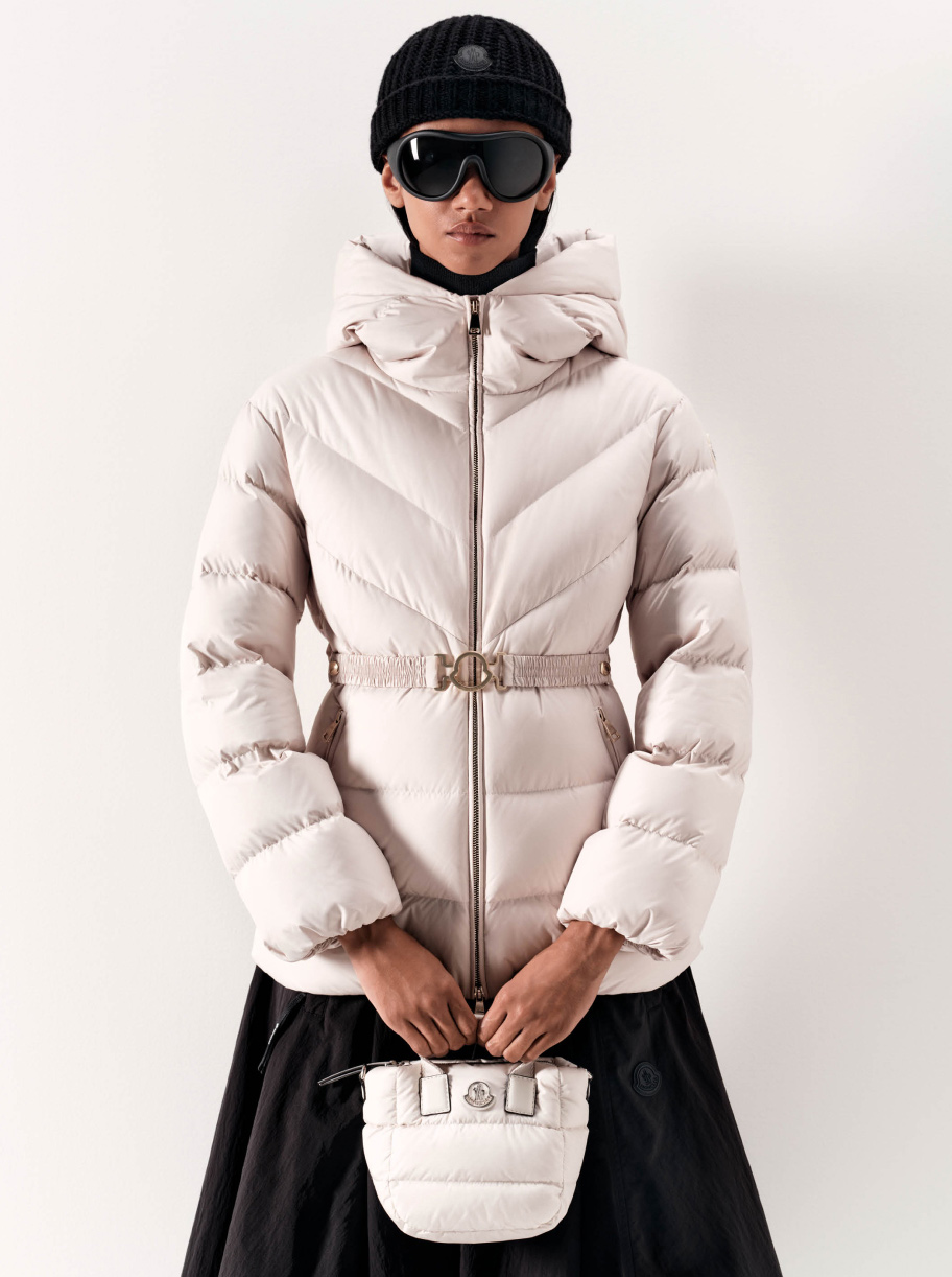 Moncler women's down jackets with duchesse, shearling and wool knits