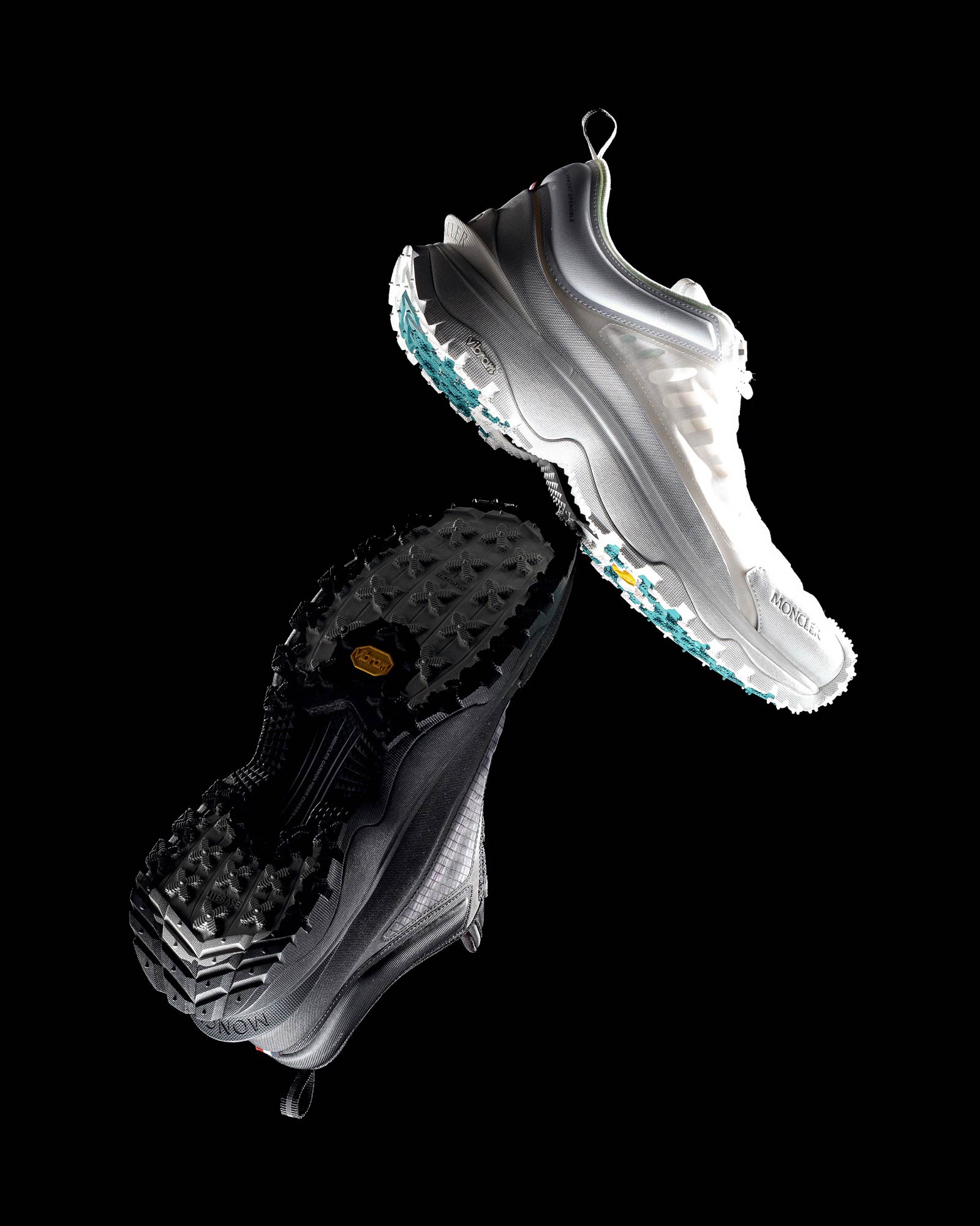 Moncler Trailgrip Lite sneakers explored by Techunter Magazine, highlighting innovative materials and techwear design