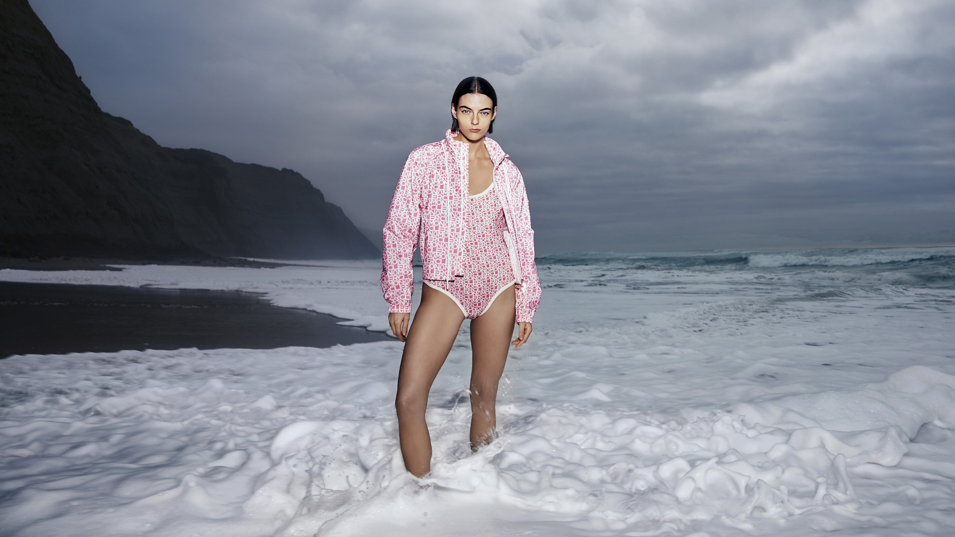 Moncler beach edit summer collection with light layers and pastel shades