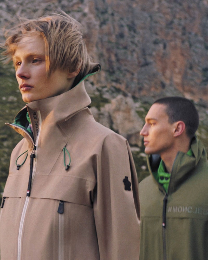Moncler Grenoble Spring/Summer 2023 jackets and garments with GORE-TEX, POLARTEC® fleece and SENSITIVE® fabrics for wind and rain protection