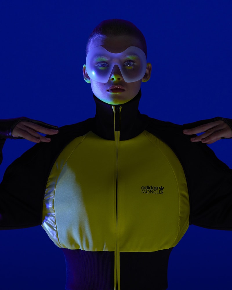 Mixed-media explorer sculptures and styled looks from Moncler x Adidas Originals campaign photographed by Hanna Moon