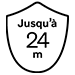 Icône avec bouclier avec les mots 24 mois de garantie