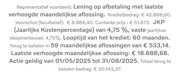 representatief voorbeeld