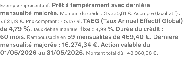 Exemple représentatif