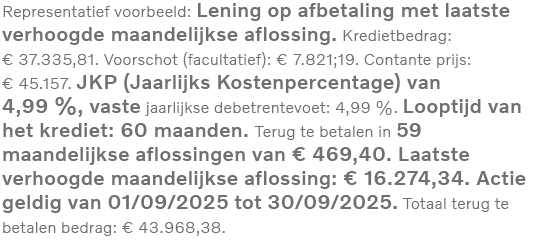 representatief voorbeeld