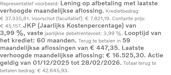 representatief voorbeeld