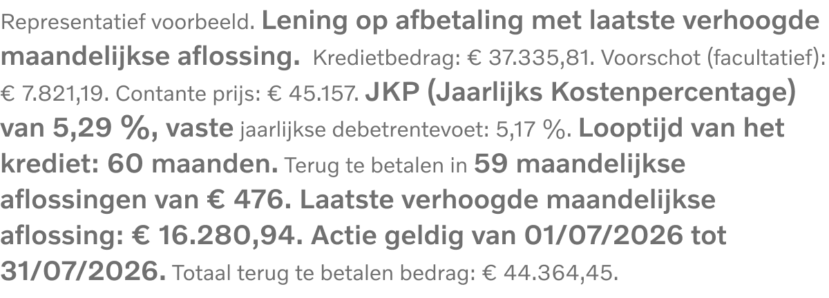 representatief voorbeeld