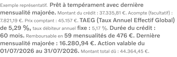 Exemple représentatif