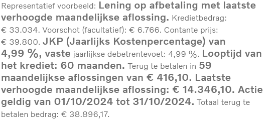 representatief voorbeeld