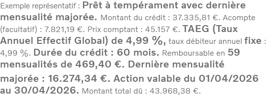 Exemple représentatif