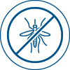 Repels against mosquitoes, flies, sandflies and other annoying and biting insects