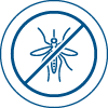 Repels against mosquitoes, flies, sandflies and other annoying and biting insects