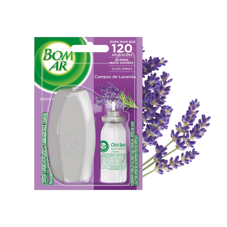 Perguntas Mais Frequentes sobre Bom Ar® Click Spray