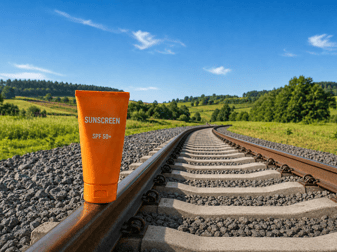 Sonnenschutz fürs Gleis