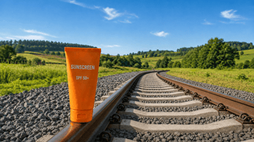 Sunscreen for rails