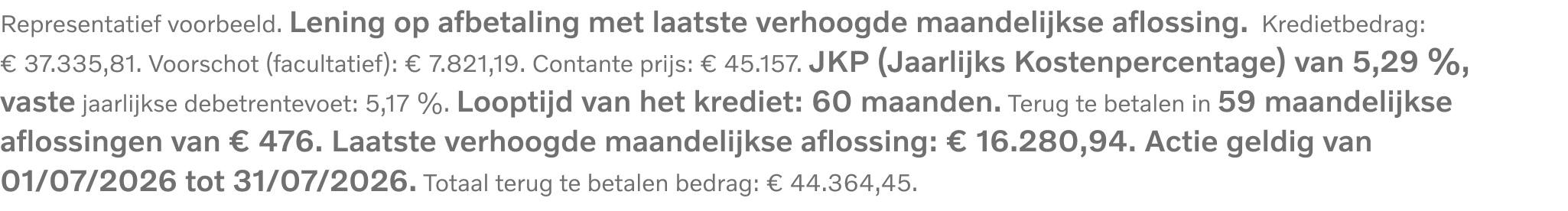 Representatief voorbeeld