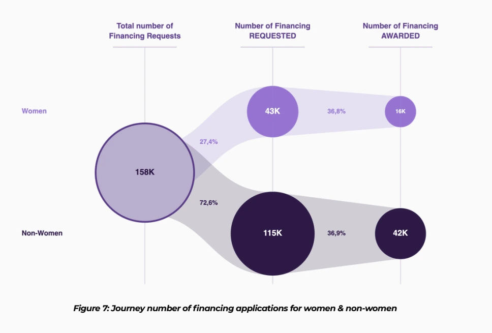 NL women finance applications figure